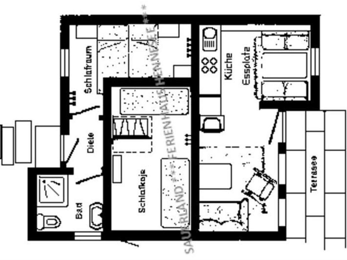 Ferienhaus Hennesee Мешеде Екстериор снимка